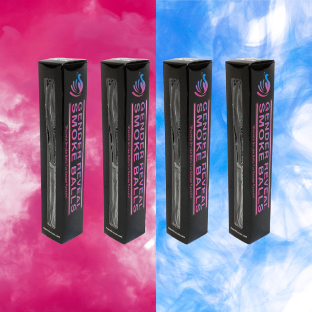 Gender Reveal Smoke Ball Packs [Blue or Pink] Discreet Labels