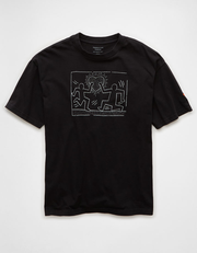 AE Boxy Keith Haring Graphic T-Shirt
