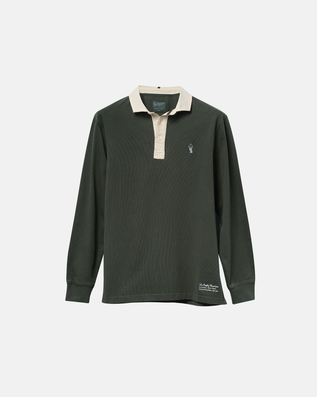'Le Rugby' Classique Hunter Green Rugby Shirt