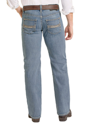 Regular Fit Feather Embroidered Straight Leg Jeans