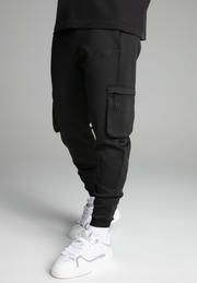 Black Cargo Joggers