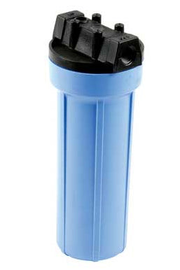 #10 Slim Line Water Filter Housing |  1/2" FNPT In/Out Connections |  Blue with Black Cap | For 10" Standard Water Filter Cartridge | Pentair Pentek