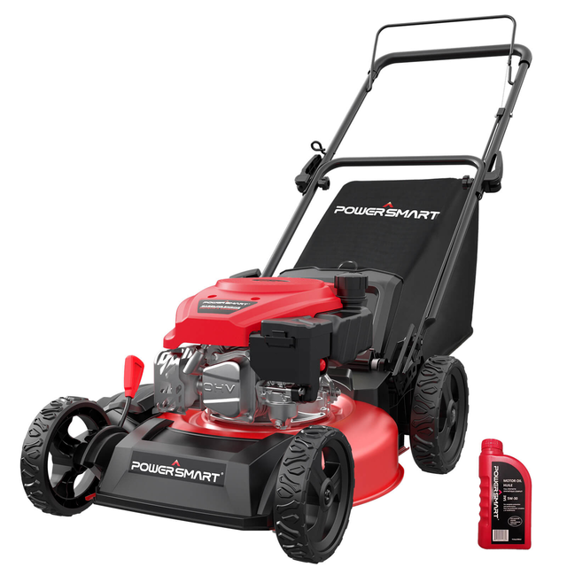 18" 144cc Gas Push 3-in-1 Lawn Mower V8618P-M