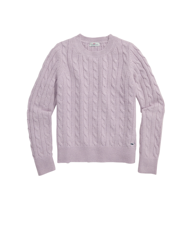 OUTLET Sequin Cable Crewneck Sweater