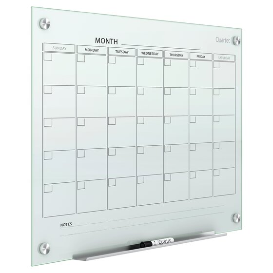Quartet Infinity® Magnetic Glass Dry-Erase Calendar Boards