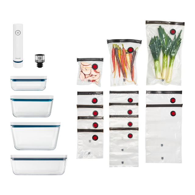 ZWILLING Fresh & Save Glass Vacuum Starter Set, 16-pc