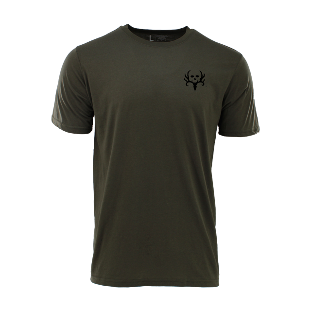 Bone Collector Short Sleeve Durasoft Flag Tee - Forest Night