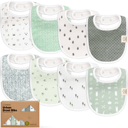 8-Pack Urban Drool Bibs (Nordic)