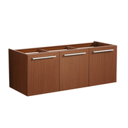 Fresca FCB8092TK-D Vista 48" Teak Modern Double Sink Bathroom Vanity