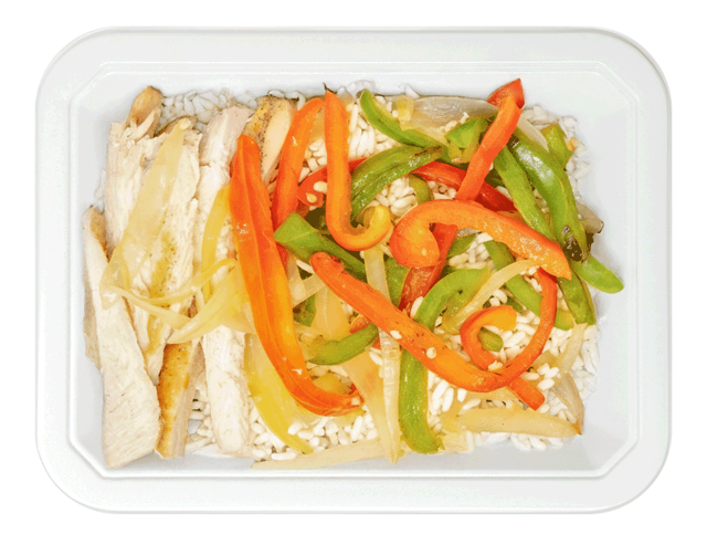 Chicken, Rice & Fajita Vegetables