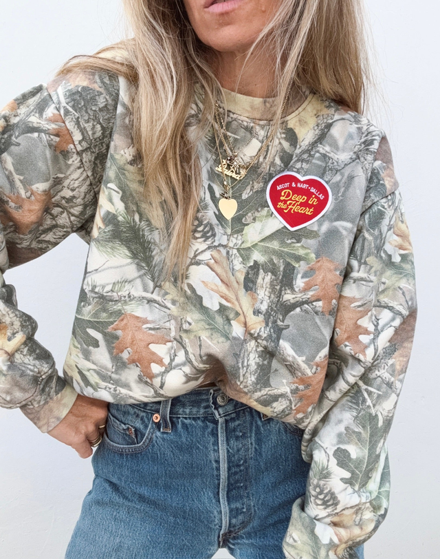Deep In The Heart Camo Pullover