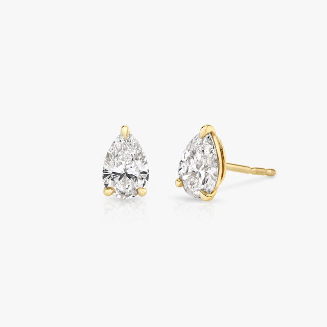 Solitaire Lab-Grown Diamond Stud Earrings | VRAI