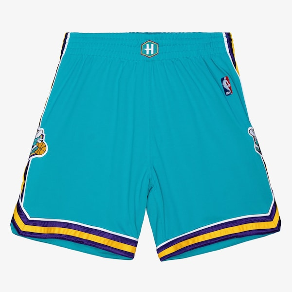 Men's Teal New Orleans Hornets 2005-06 Authentic Shorts