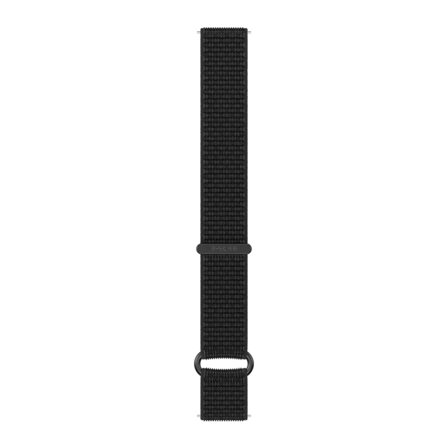 Polar Hook and Loop Nylon Wristband 22mm, Black