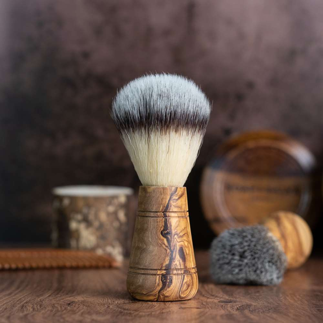 Accessory: Olive Wood Shaving Brush