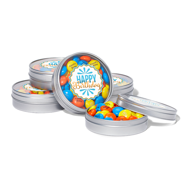 Birthday Party Favor Tins | M&M'S