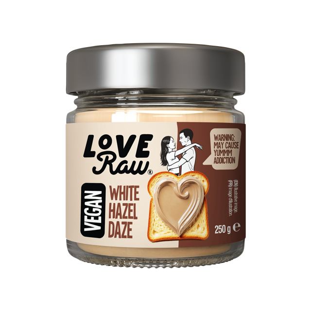 Hazelnut spread White Hazel Daze 250 g LoveRaw