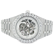 Skeleton Moissanite Steel VVS Iced Out Watch