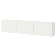 BESTÅ Combinação armário parede - branco/Lappviken branco 180x22x38 cm