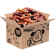 ValueBull Bully Sticks for Dogs, Medium 6 Inch, 100 Count Bulk Pack