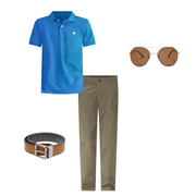 GuysCollectionsUniformSlim Straight Stretch Chinos