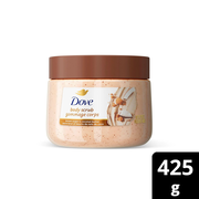 Dove Body Scrub For Silky Smooth Skin, Brown Sugar & Coconut Butter Exfoliates & Restores Skin's Natural Nutrients, 425g