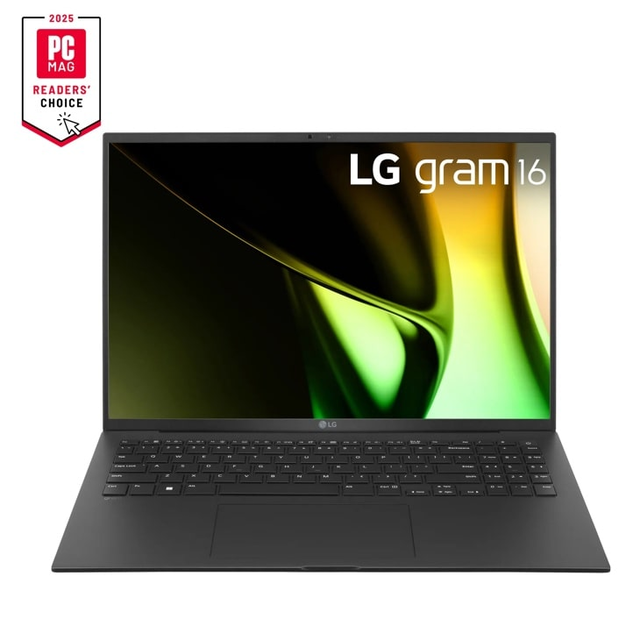 LG gram 16” Lightweight Laptop, Intel® Evo™ Edition - Intel® Core™ Ultra 7 processor, Windows 11 Home, 32GB RAM, 2TB SSD, Black