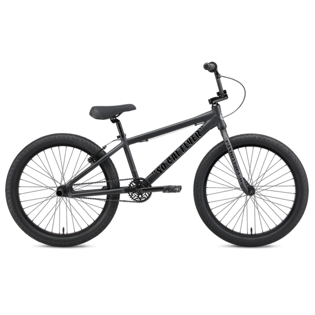 SE Bikes So Cal Flyer 24" BMX Freestyle Bike-Matte Black