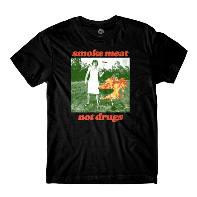 Smoke Meat Not Drugs Black Tee