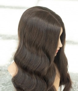 6.5” x 7” Airy Elegance | Ultra-breathable Lace Top Human Hair Topper With Lace Front