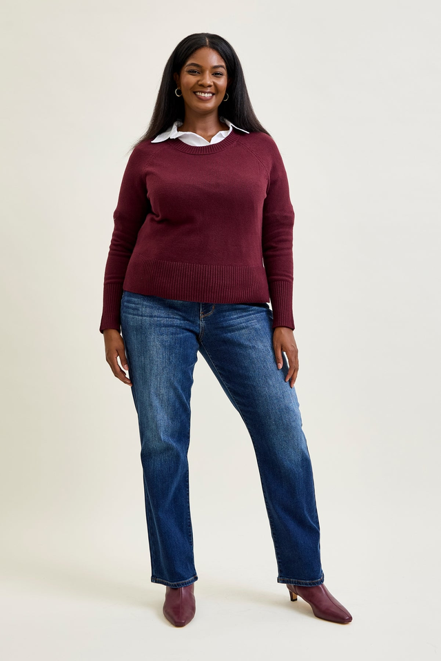 Tracy Vintage Wash Thermal Straight Fit - PLUS