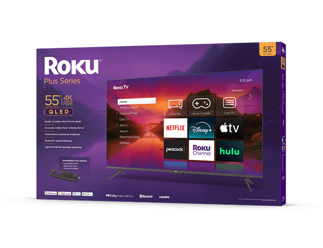 Roku Plus Series 4K TV 55"