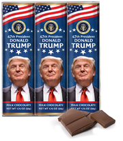 2025 President Donald Trump 1.75oz Milk Chocolate 3-Bar Pack