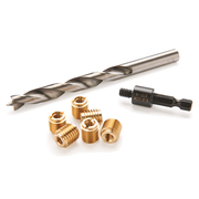 E-Z Knife 1/4-20 Threaded Insert Kit - Brass