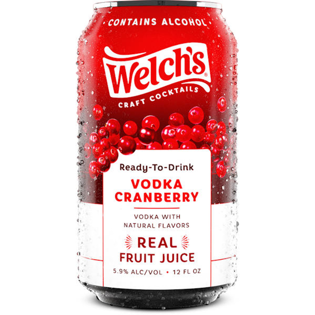 Welch's Craft Cocktails Vodka Cranberry Ready-To-Drink 4-Pack 12oz Cans