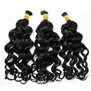 French Curl Human Braiding Hair Natural Color