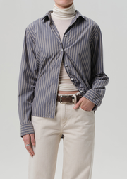 Avni Slim Shirt in Cleo Stripe