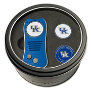 Kentucky Wildcats Switchblade Divot Tool + 2 Ball Marker Tin Gift Set