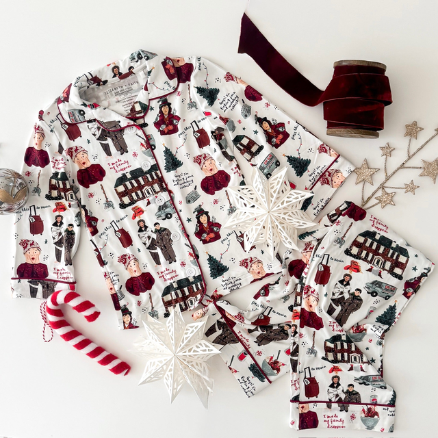 MISCHIEF • kids button down pajamas by NYSHA LILLY