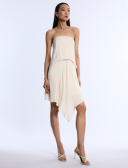 Strapless Drape Dress