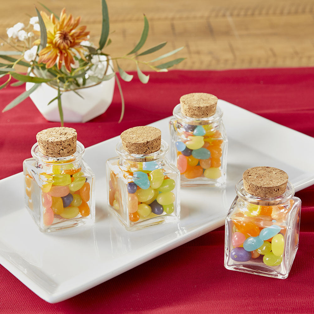 DIY Petite Treat Square Glass Favor Jar (Set of 18)