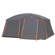 10 Person Straight Wall Cabin Tent with Full Rainfly 14' x 10'