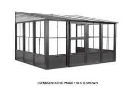 Sojag Charleston 10 ft. x 10 ft. Wall Solarium