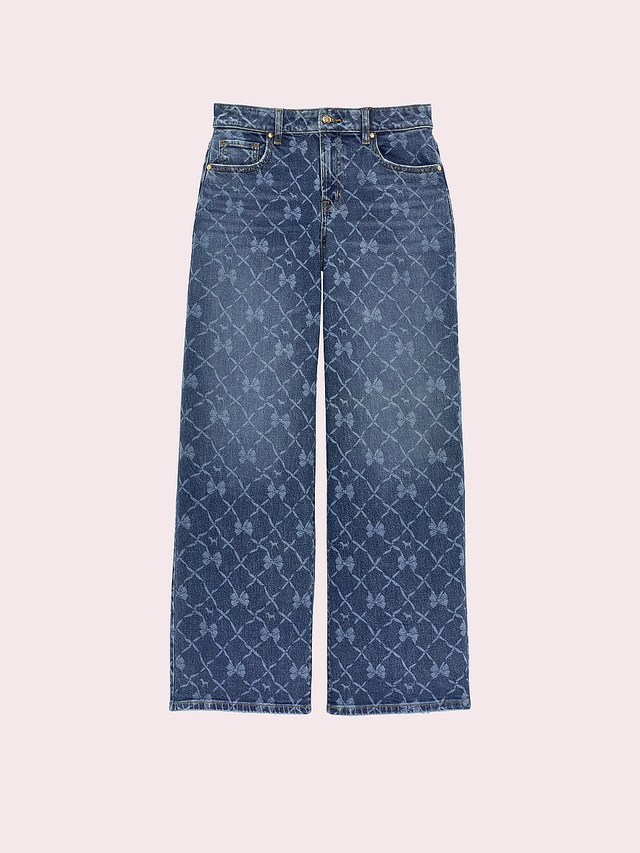 PINK x LoveShackFancy Mid-Rise Baggy Wide-Leg Jeans