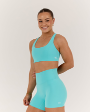 SCULPT CROSS BACK BRA - CAPRI