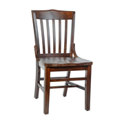 HERCULES Series Finished School House Back Wooden Restaurant Chair