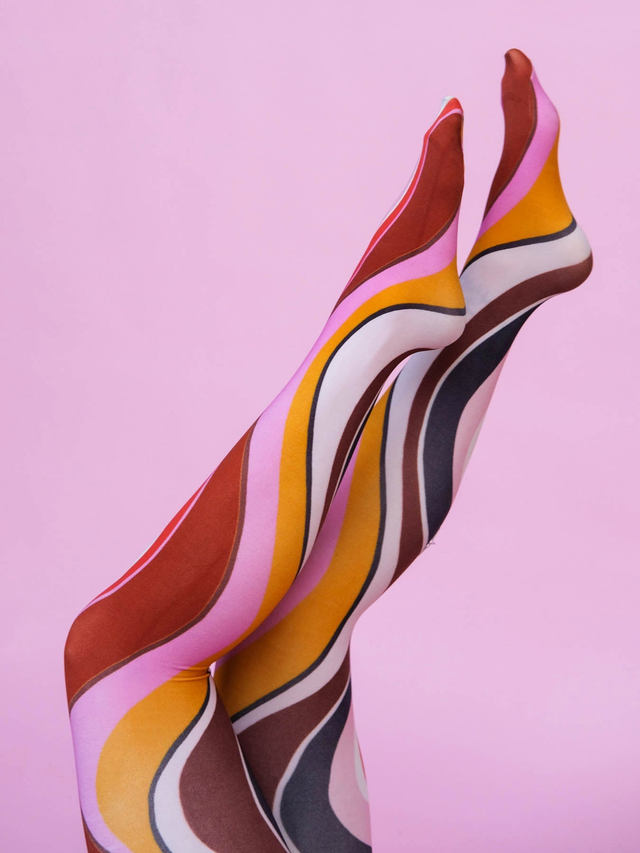 COCO tights Burgundy Wave