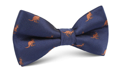 Brown Kangaroo Tie | Australian Animal Ties | Unique Neckties for Men