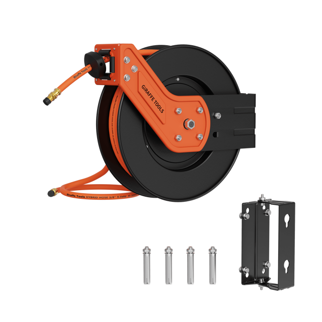 Retractable Air Hose Reel-Alloy Steel Reel-3/8in