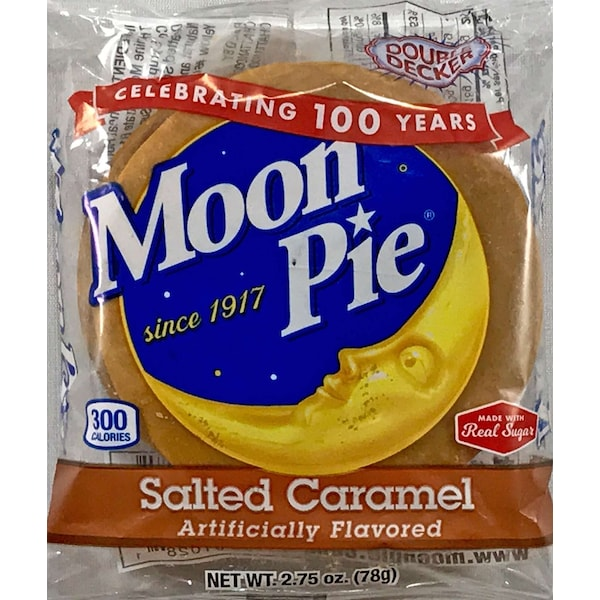 Moonpie Salted Caramel Double Decker Marshmallow Sandwich 2.75oz., PK81